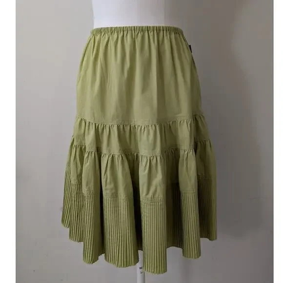 Moschino Jeans Vintage Cotton Blend Peasant Skirt - Moschino Donna Made In Italy - Picture 2 of 12